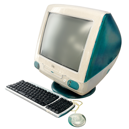 パソコン グレーxクリアブルー iMac [キーボード・マウス]