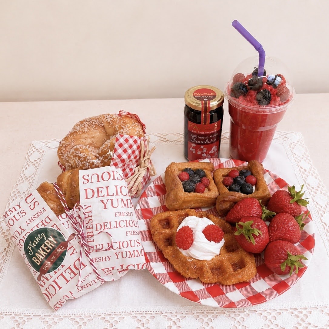 ブランチカフェセット　ベリースムージー