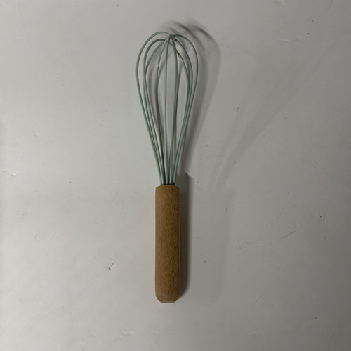 泡立て器　ウッドｘミントグリーン