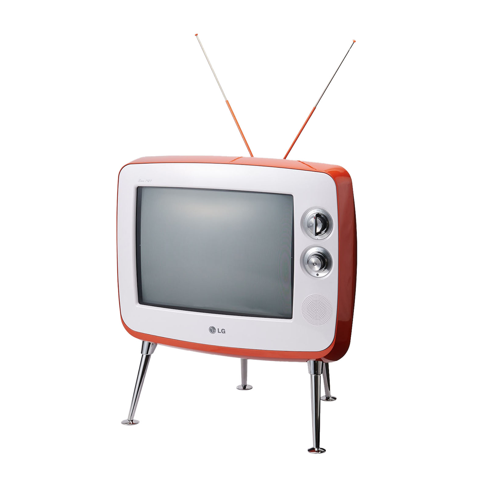 ﾌﾞﾗｳﾝ管ﾃﾚﾋﾞ ﾚﾄﾛｵﾚﾝｼﾞ 脚付き