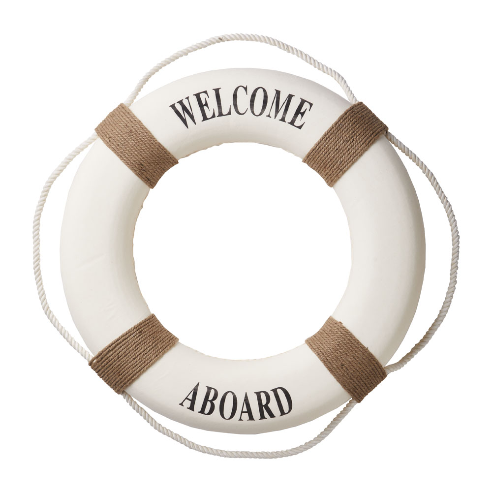 救命浮輪 白×ﾛｰﾌﾟ ”WELCOME ABOARD”