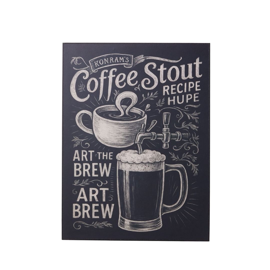 ﾁｮｰｸｱｰﾄ風 ﾓﾉｸﾛ Coffee＆Beer