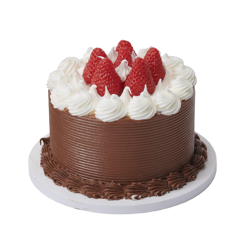 デコレーションケーキ　チョコ×ホワイトホイップ　プレート付